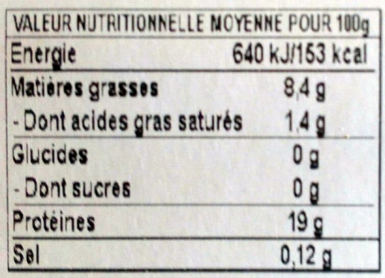 Open Food Facts Filet de truite pare des Pyrénées packshot