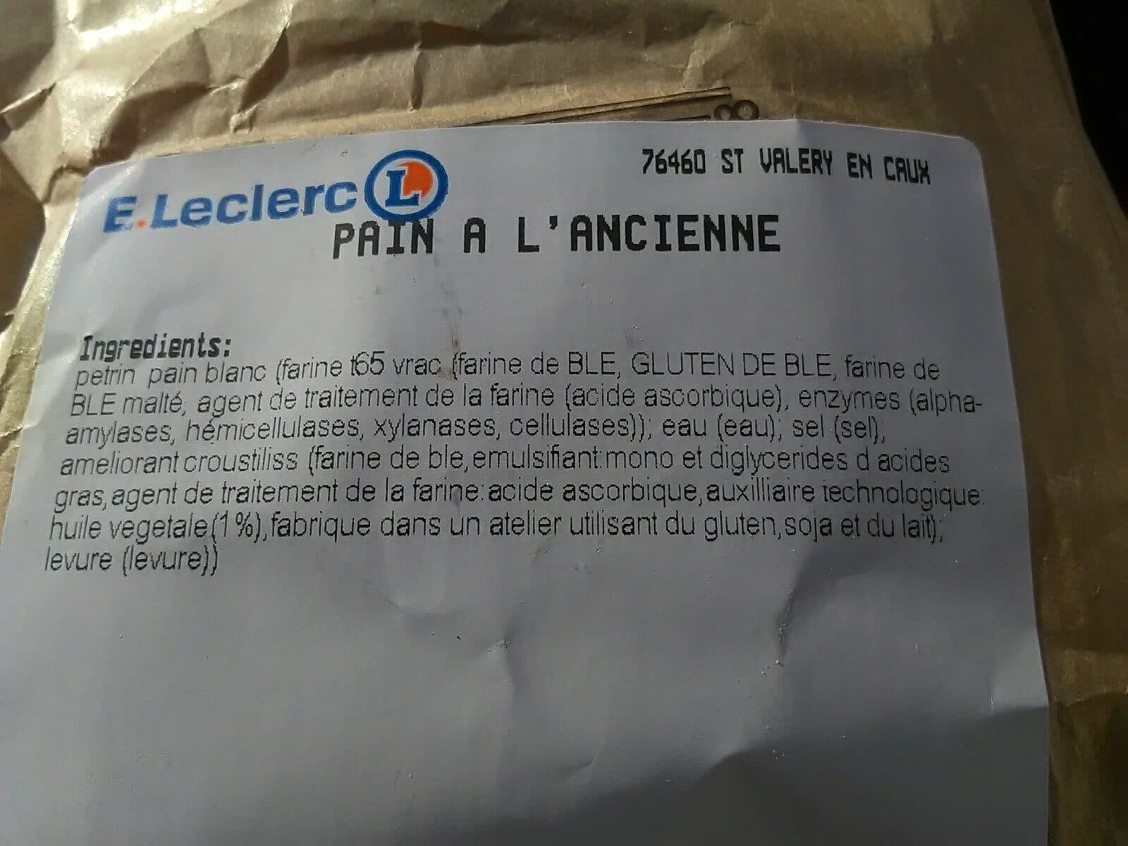 Open Food Facts Pain a l ancienne packshot