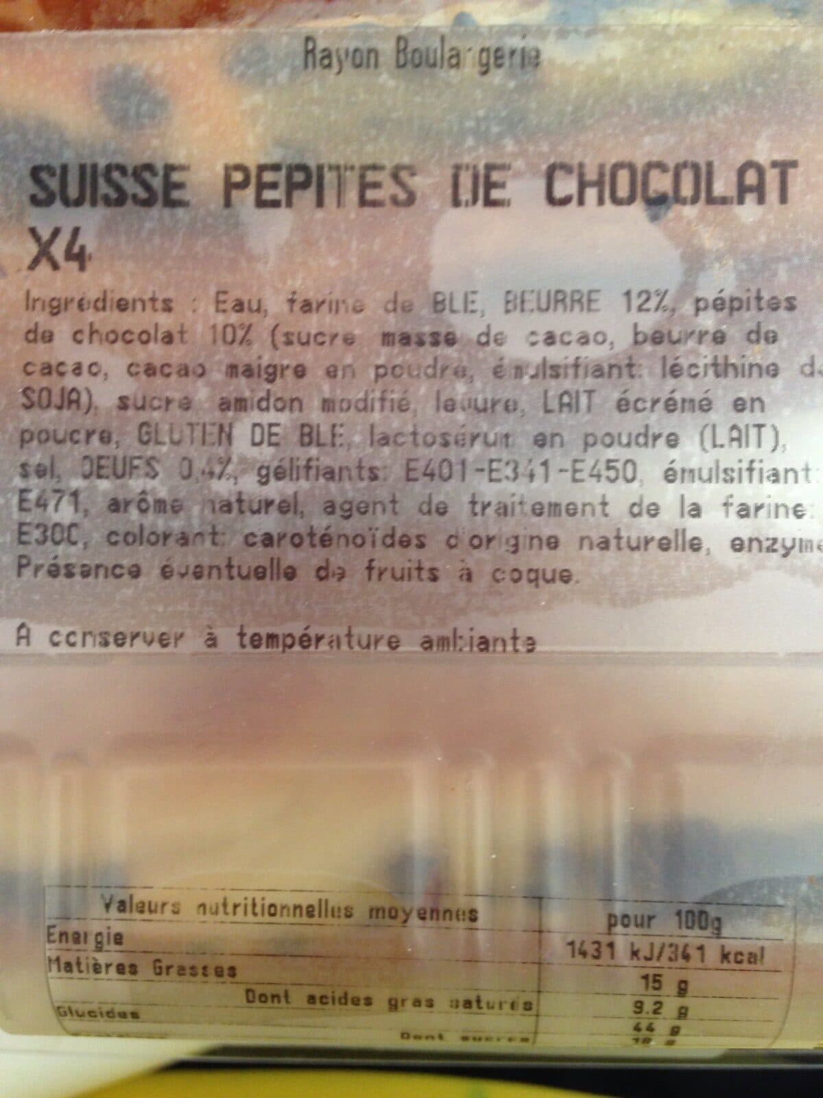 Open Food Facts Pain Suisse packshot