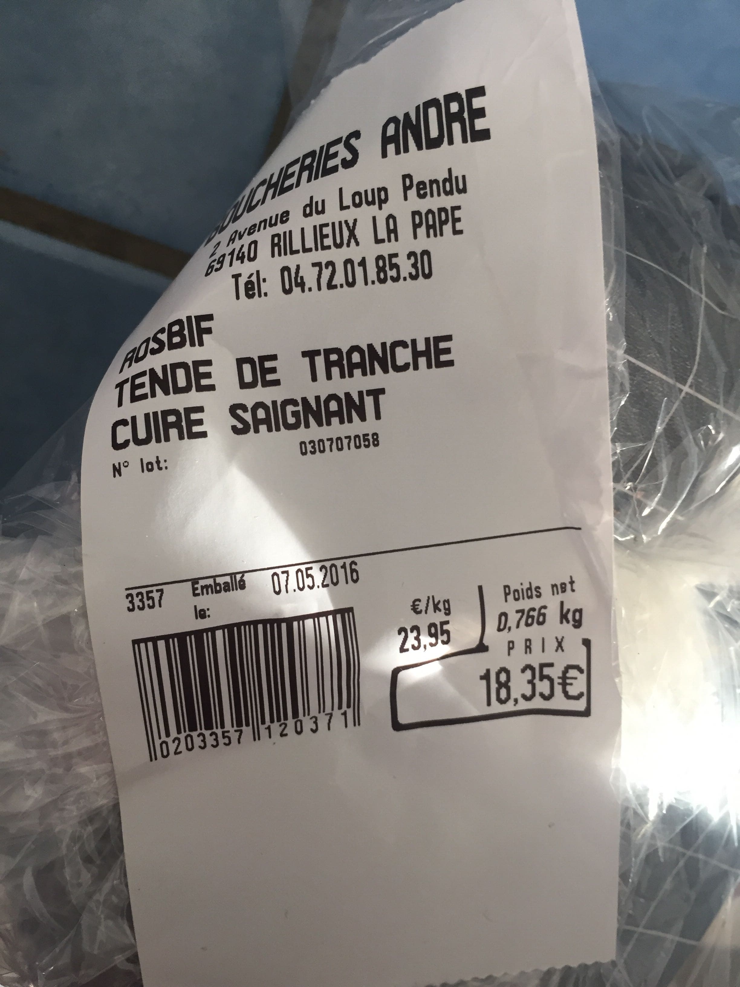 sans marque rosbif packshot