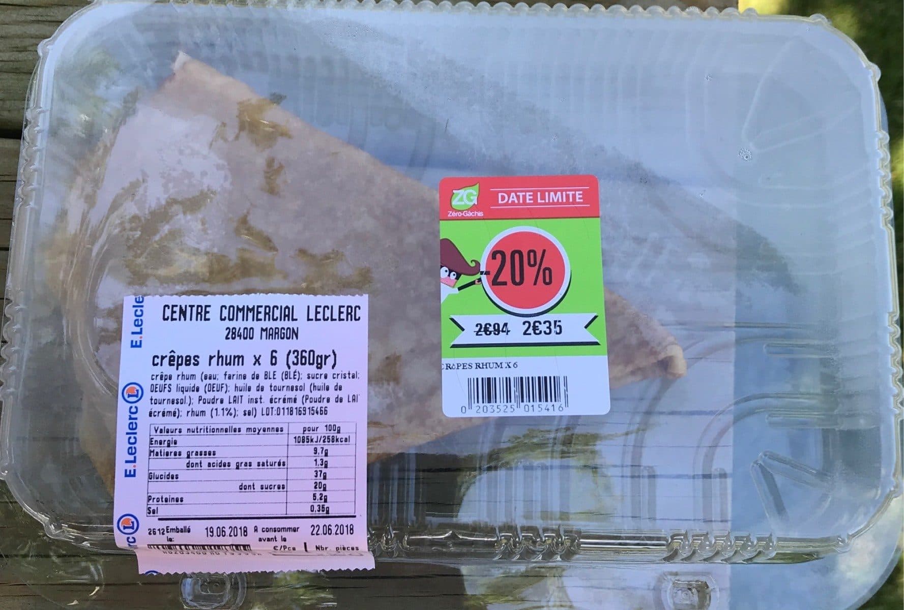Open Food Facts Crêpes Rhum packshot