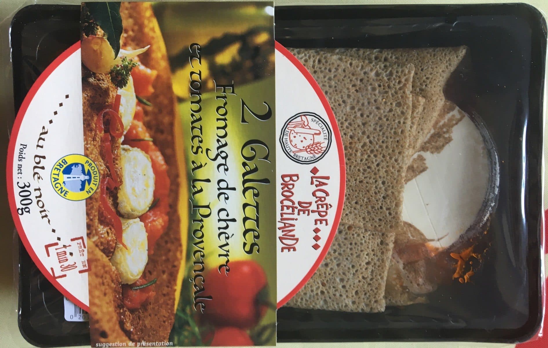 Open Food Facts Galette fromage de chèvre et tomates à la provençale packshot