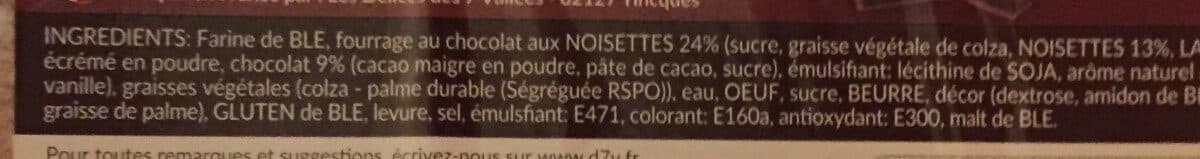 Open Food Facts Mini beignets fourres au chocolat noisette packshot
