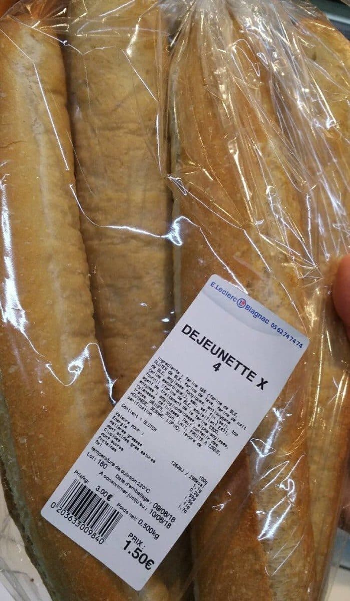 Open Food Facts Pain dejeunette x 4 packshot