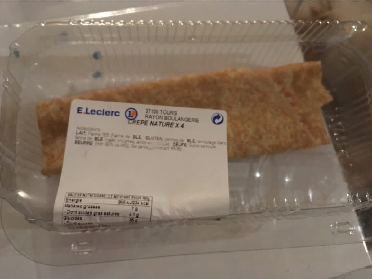 Leclerc Crepe nature x4 packshot