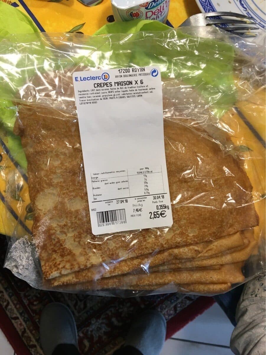 Open Food Facts Crepes maison packshot