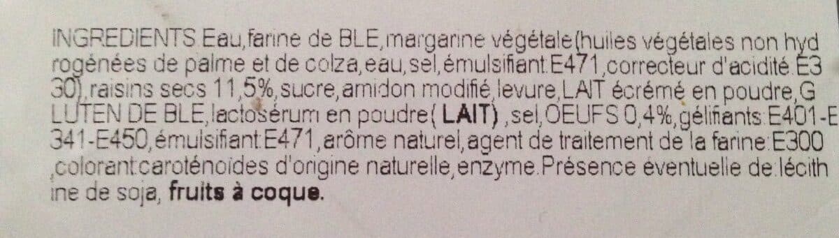 Open Food Facts Suisse raisin brioché packshot