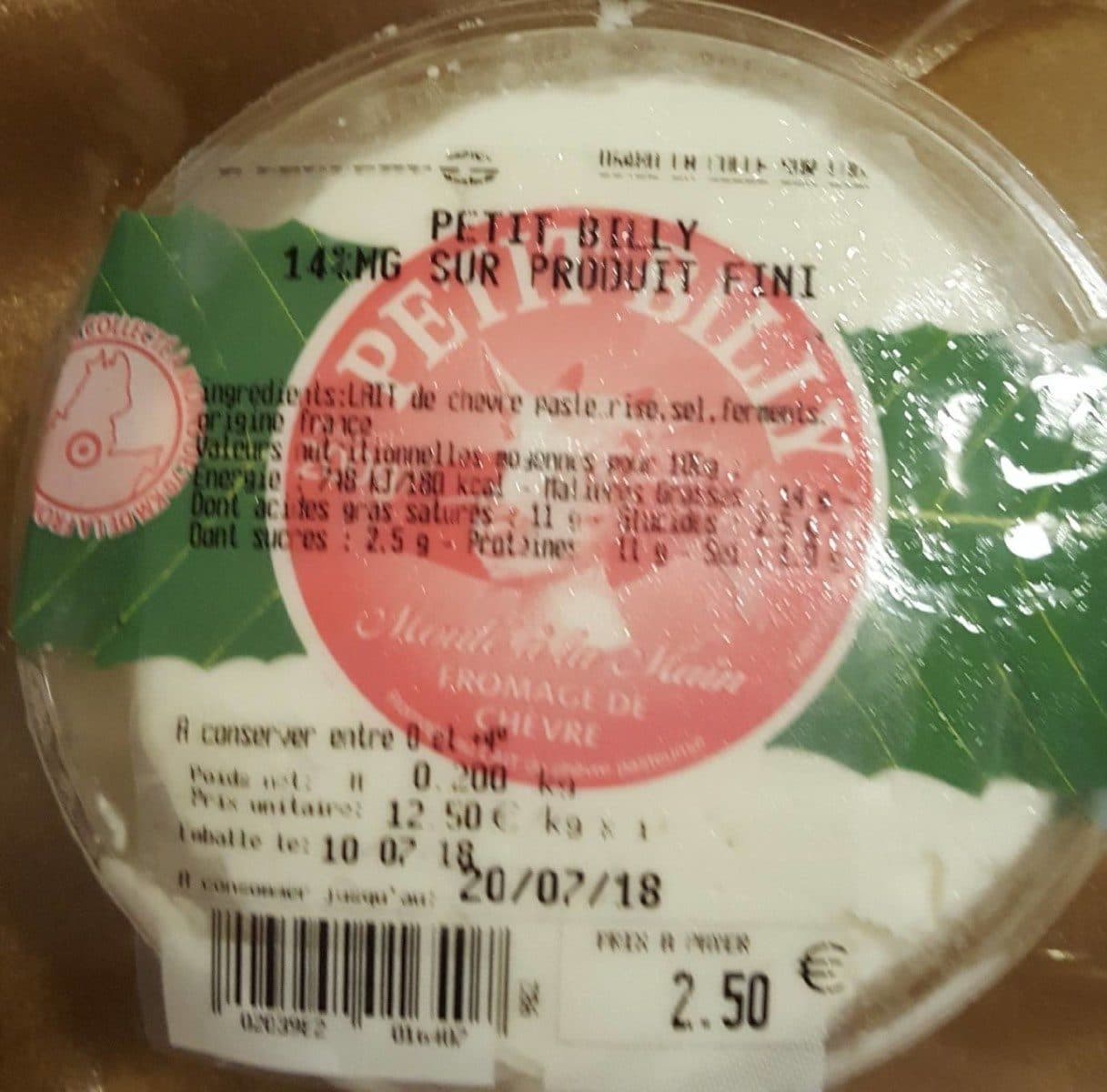 Open Food Facts Petit Billy packshot