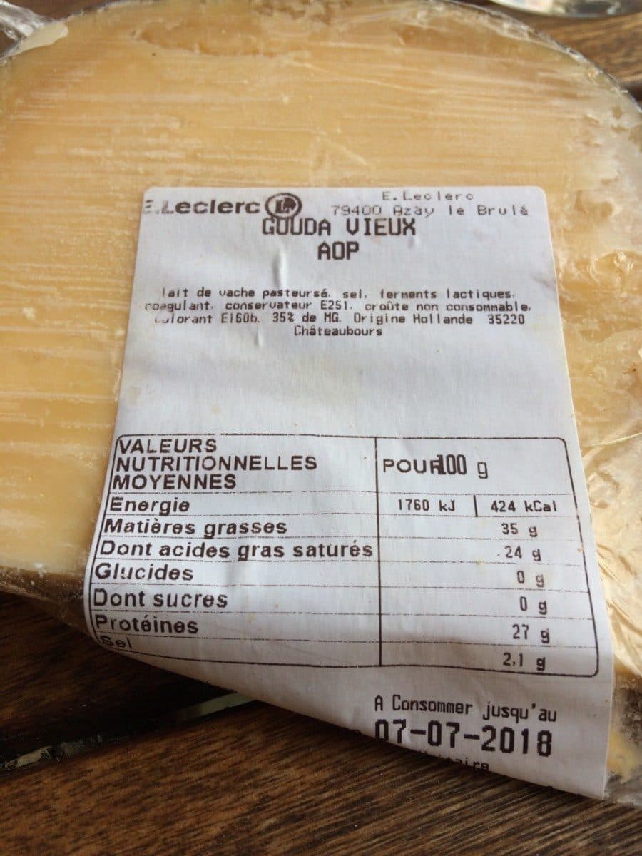 Open Food Facts Gouda vieux packshot
