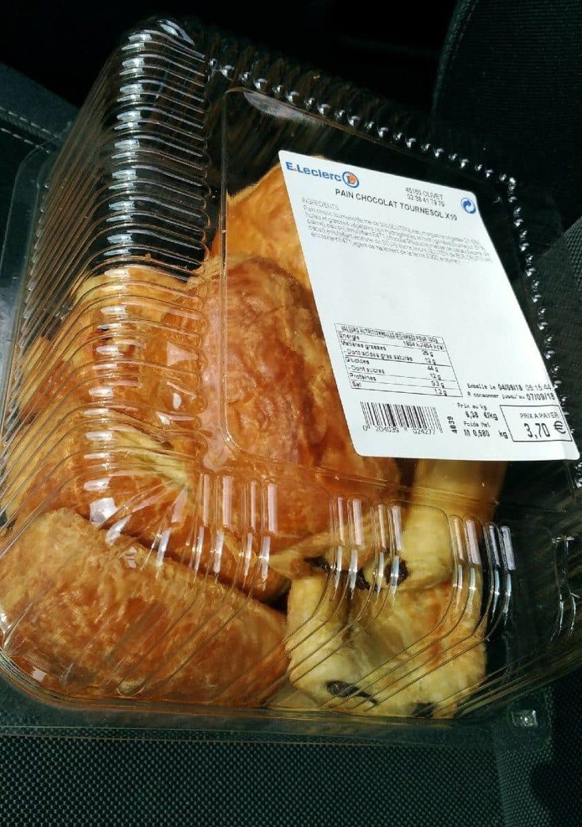 Open Food Facts Pain chocolat tournesol x10 packshot