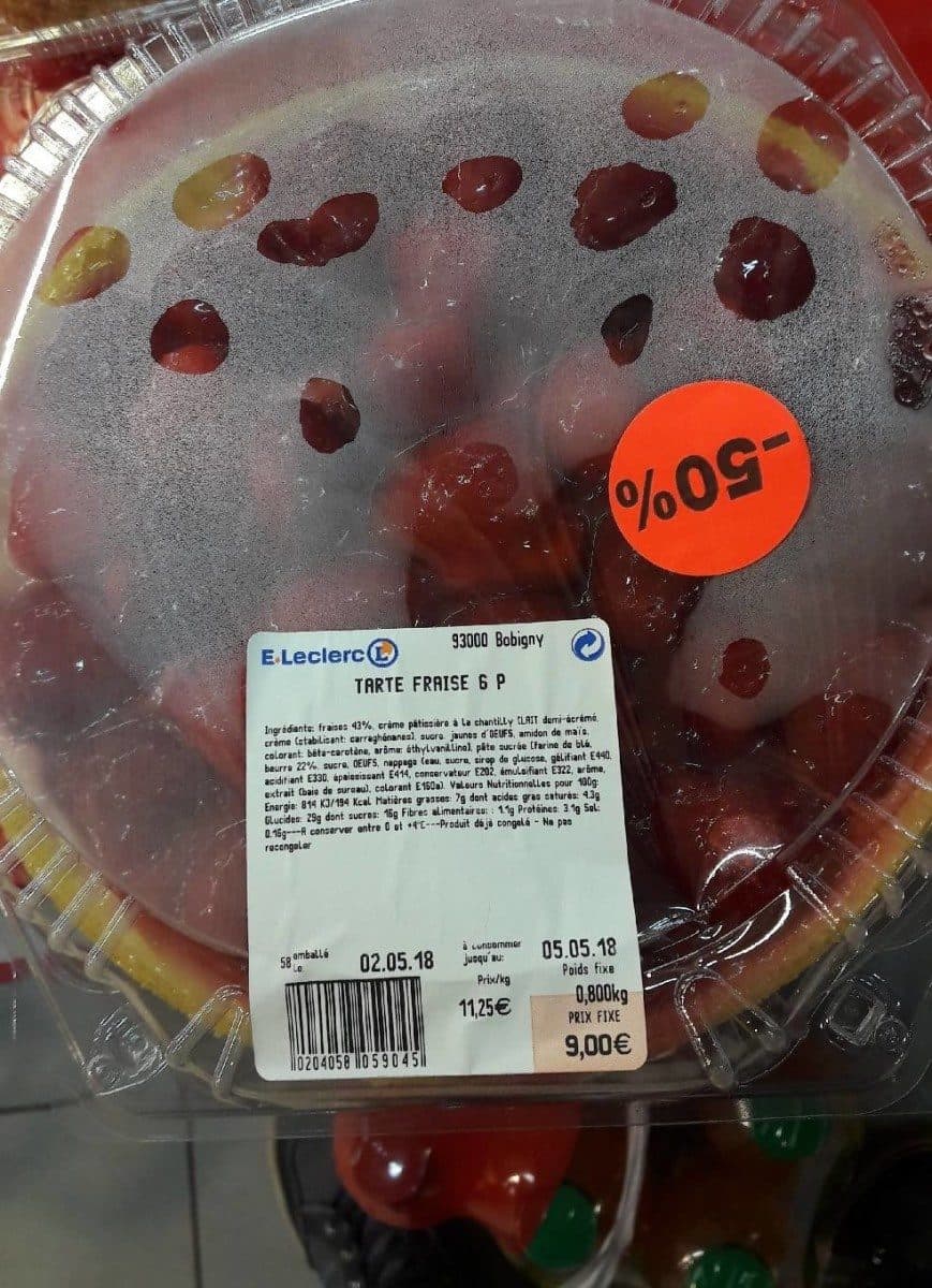 E.Leclerc Tarte fraise packshot