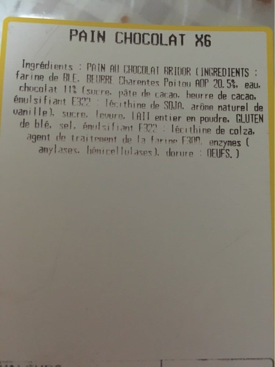 Open Food Facts pain au chocolat packshot