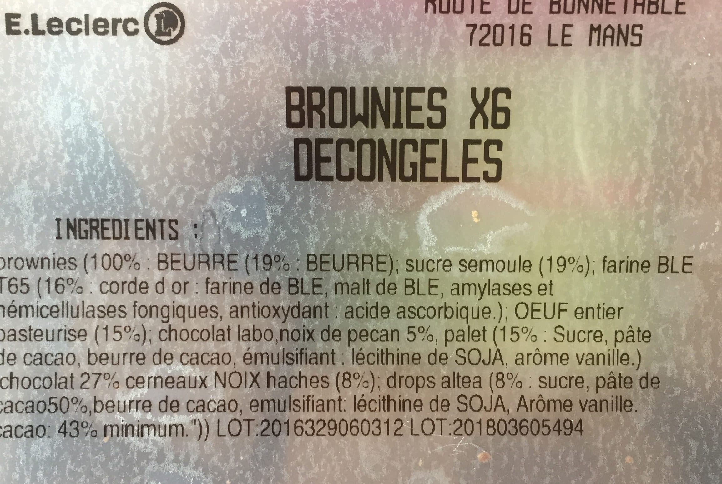 Leclerc Brownies packshot