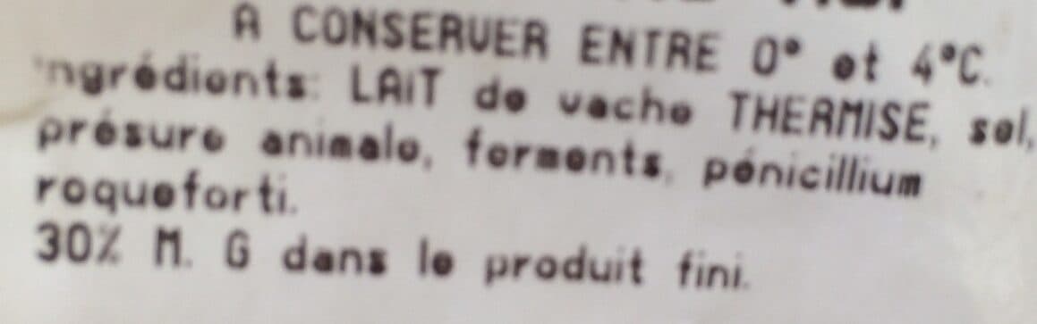 Open Food Facts Bleu de sassenage packshot