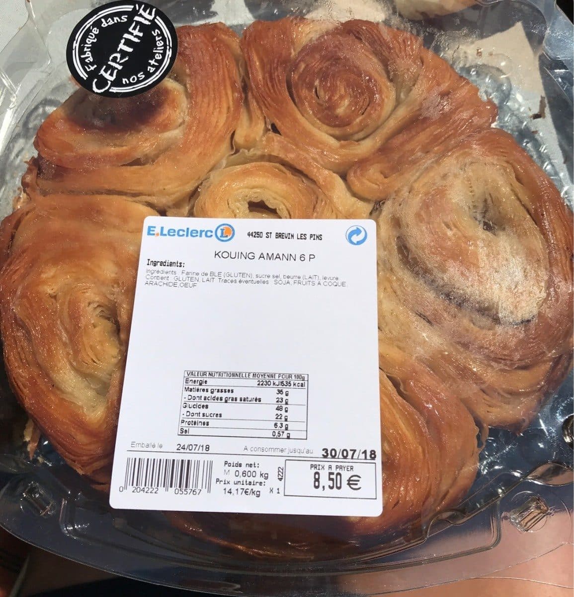 Leclerc Kouign Amann packshot