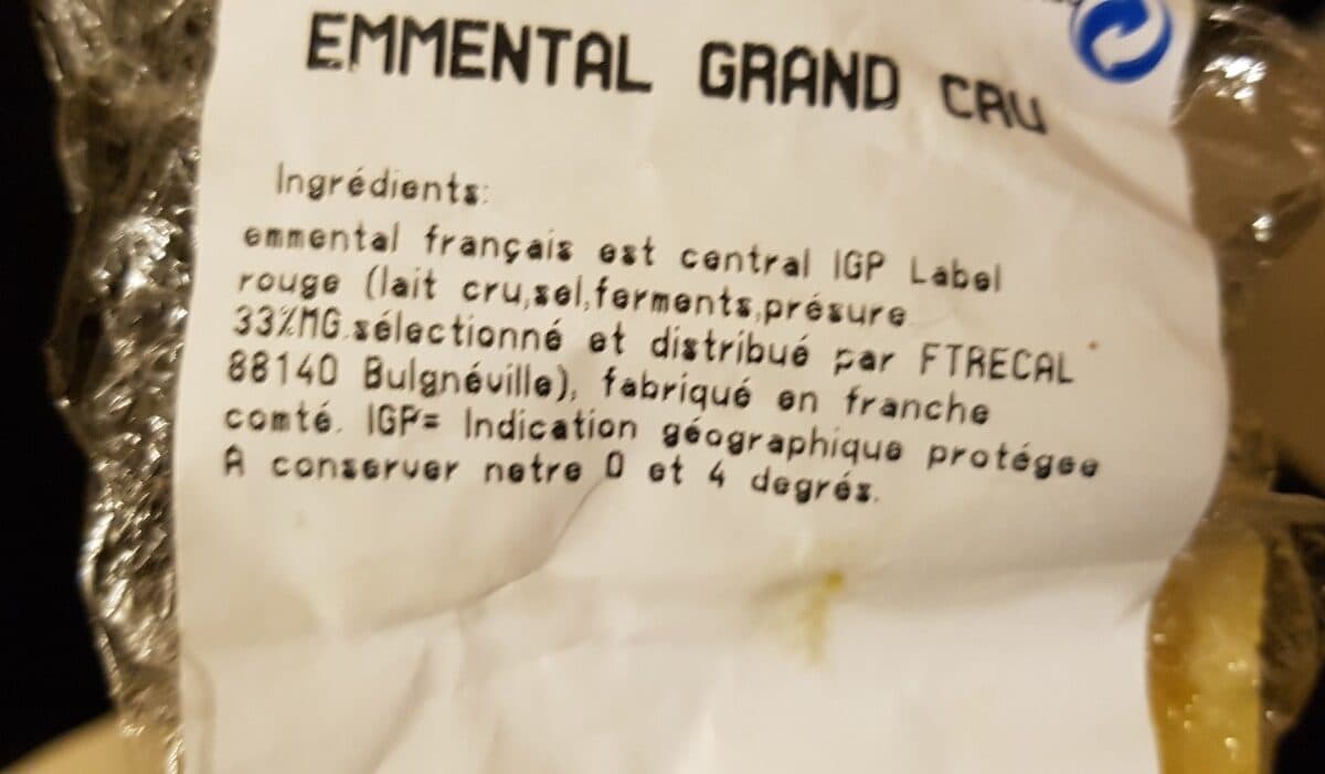Open Food Facts Emmental grand cru packshot