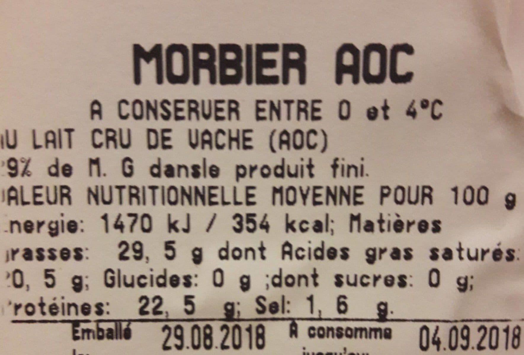 Open Food Facts Morbier packshot
