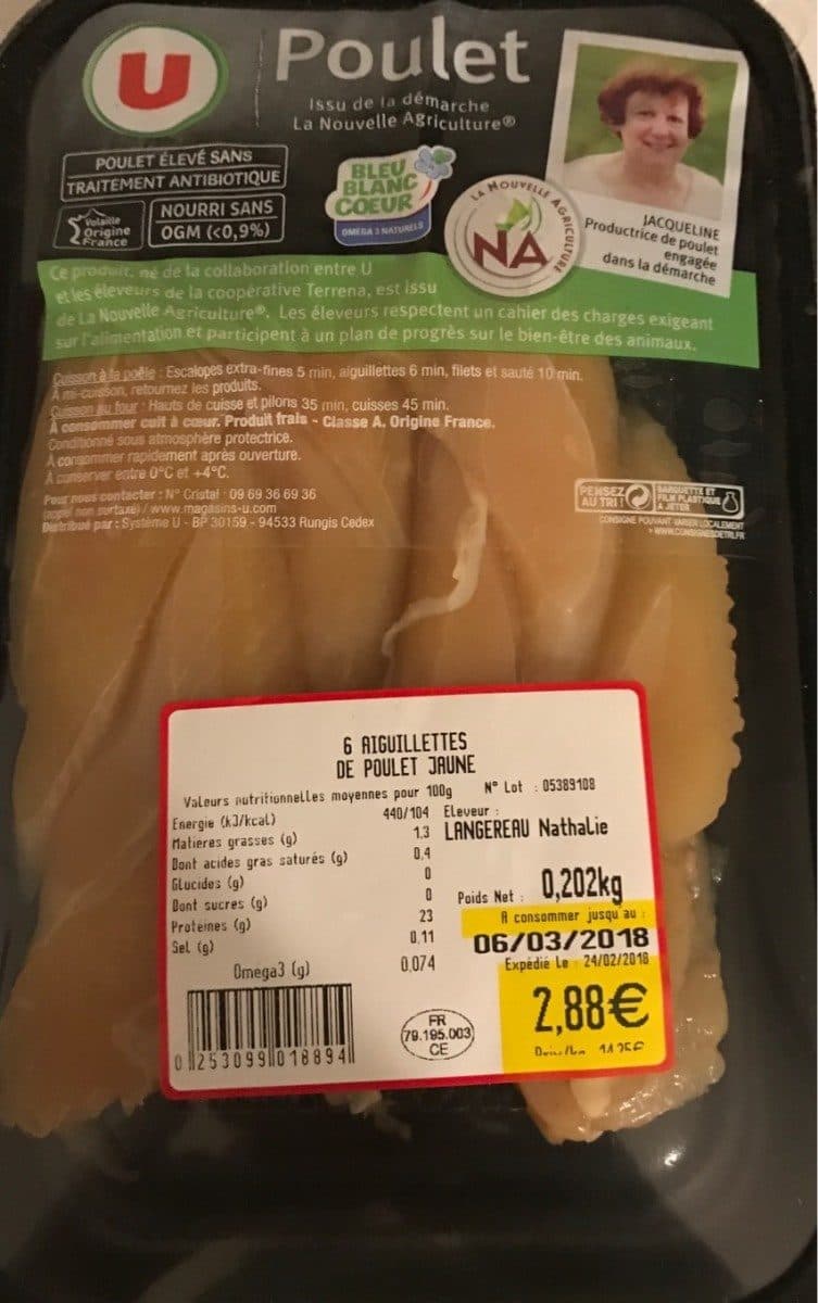 Open Food Facts Poulet bio packshot