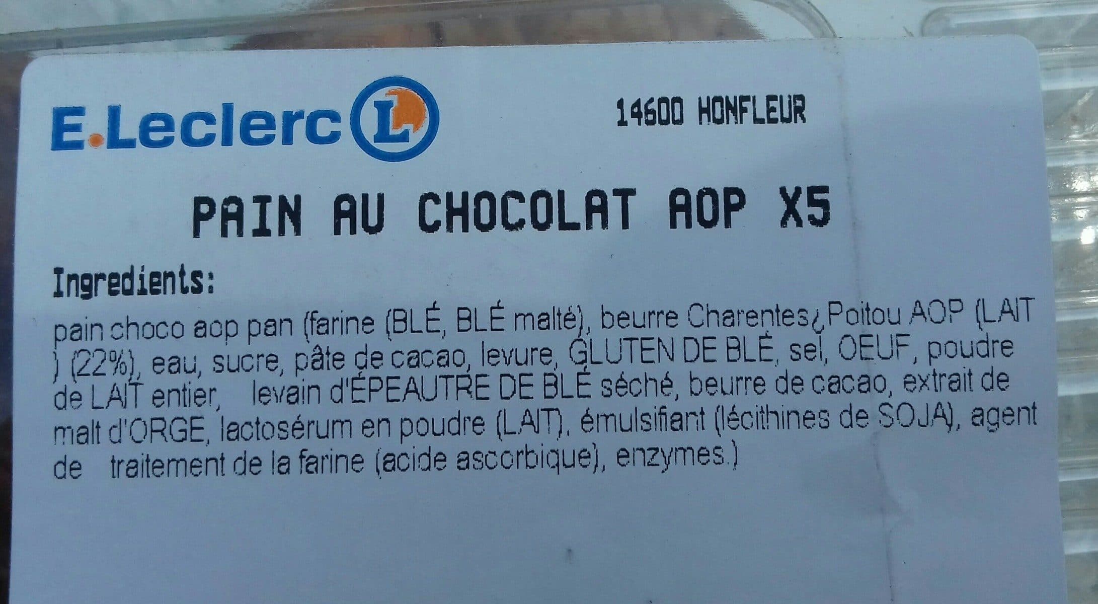 Open Food Facts Pain au chocolat packshot