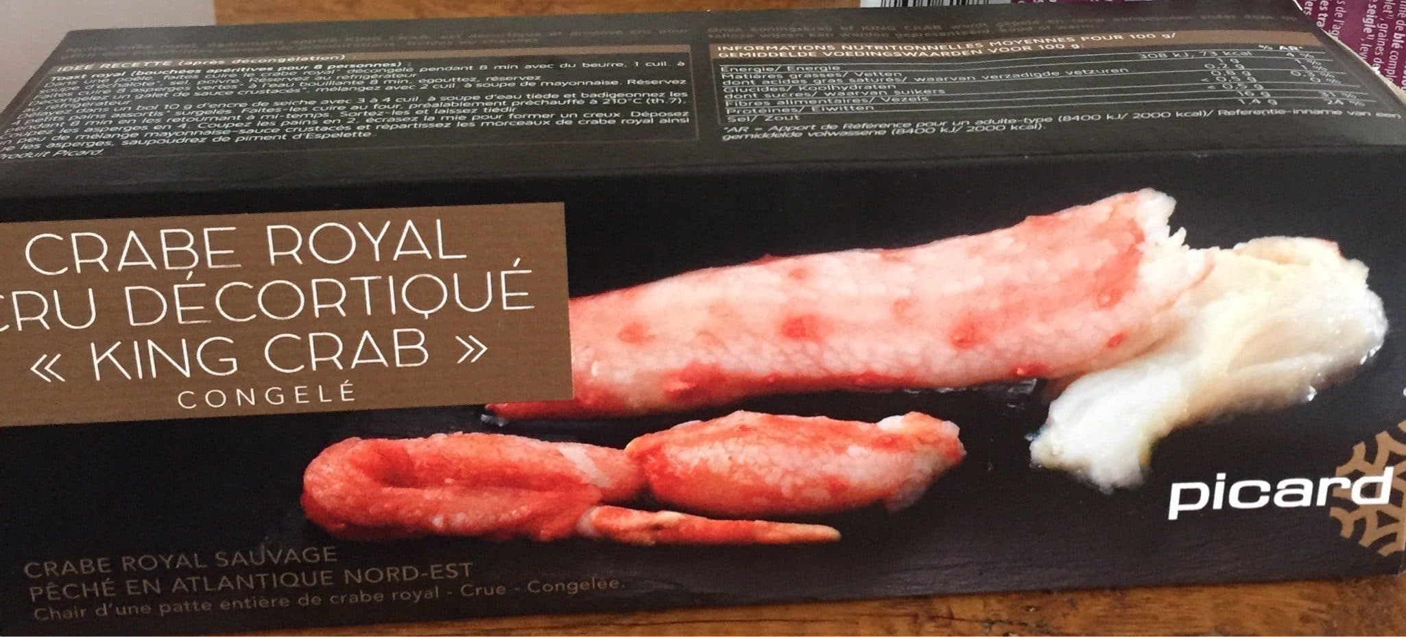 Open Food Facts Crabe royal cru décortiqué packshot