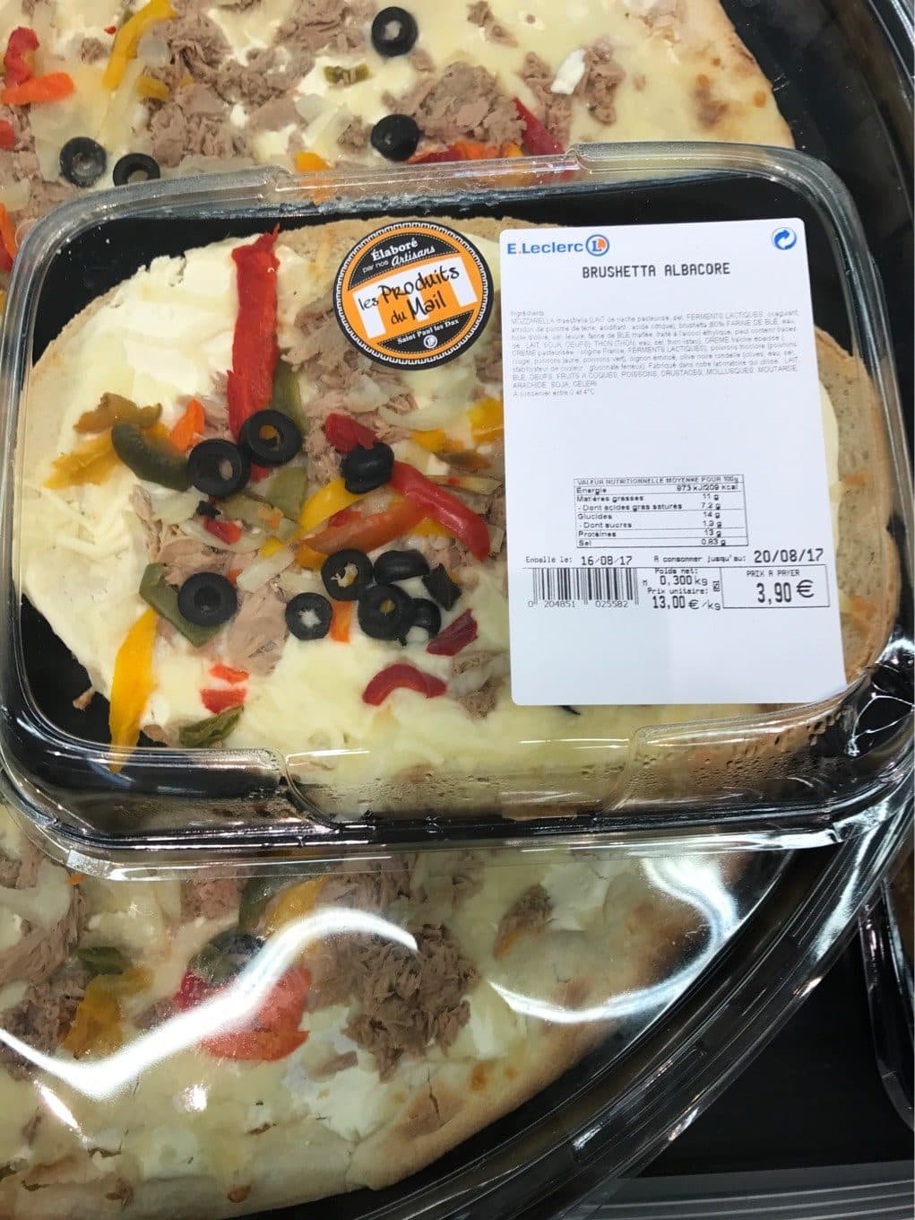 Leclerc Brushetta thon packshot