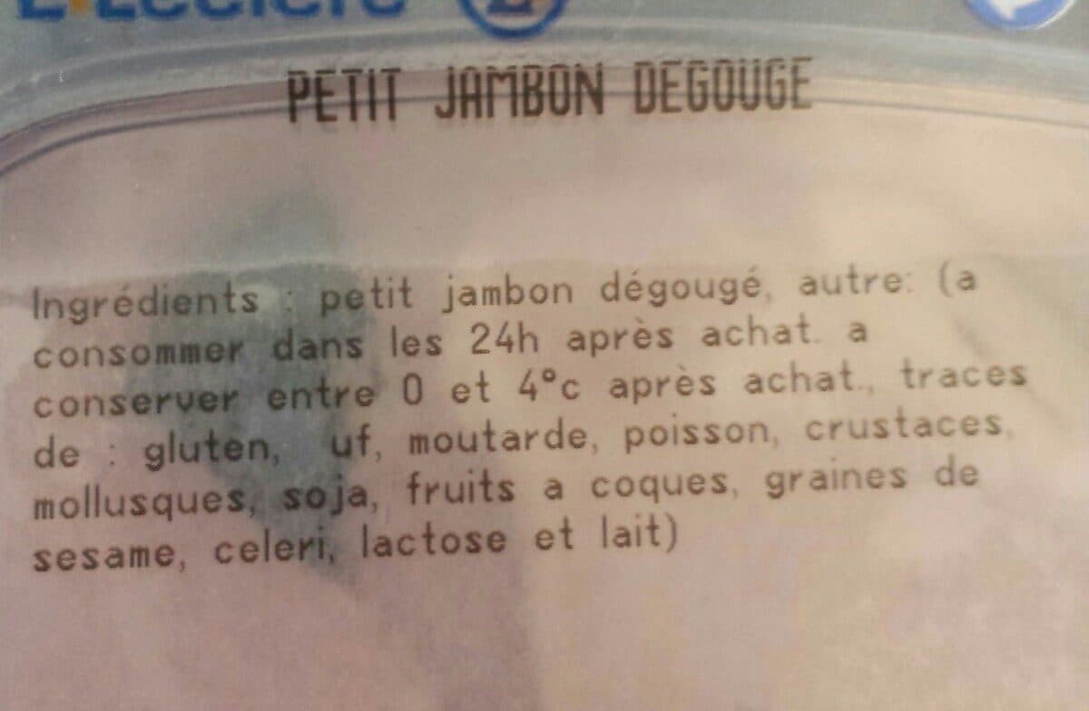 Open Food Facts Petit jambon degouge packshot