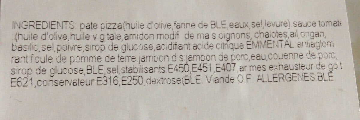 Open Food Facts Pizza jambon/fromage packshot