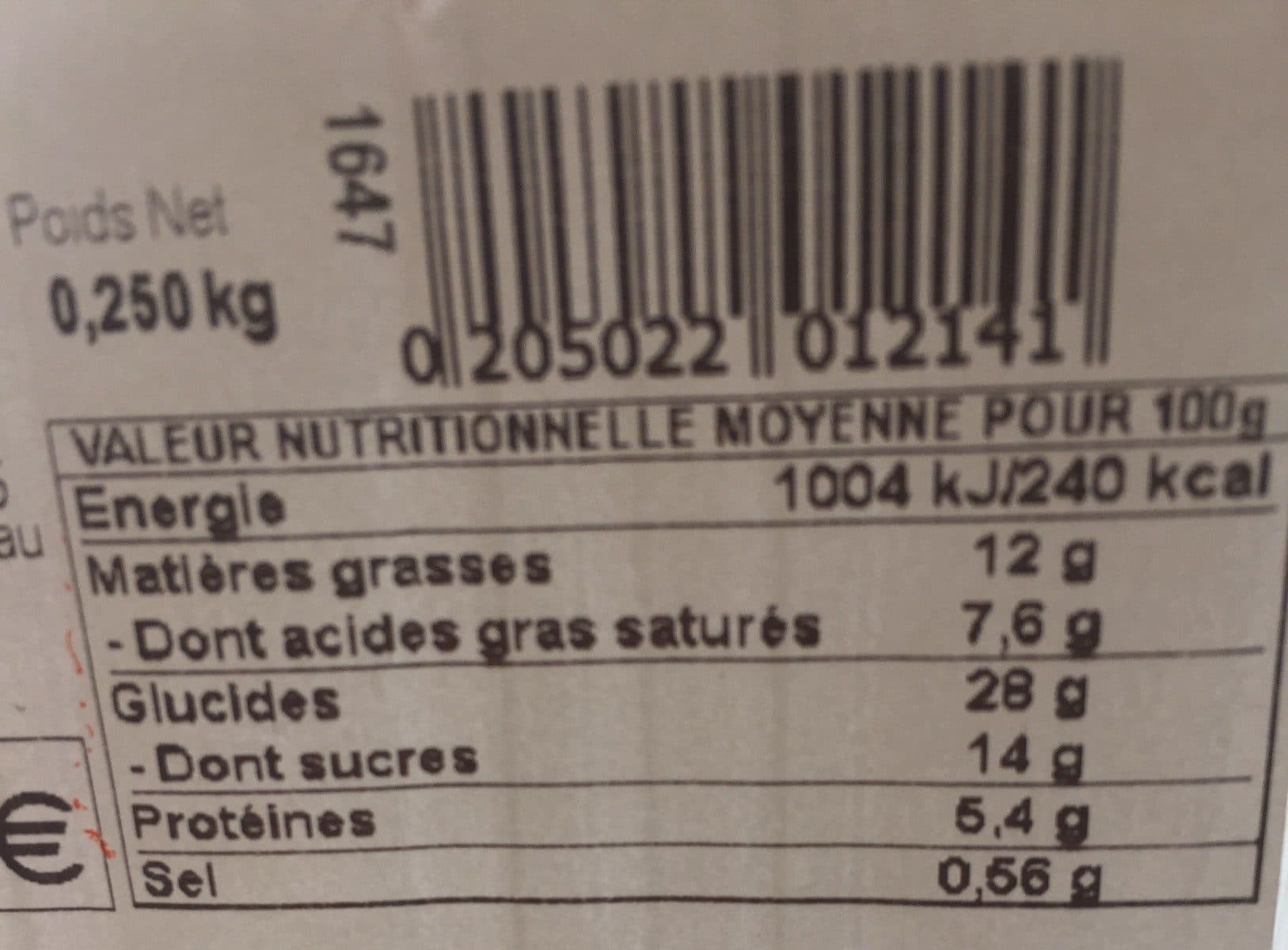 Open Food Facts Chouquette assortie packshot