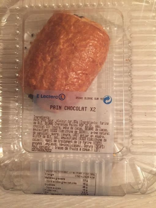 Eleclerc Pain Chocolat packshot