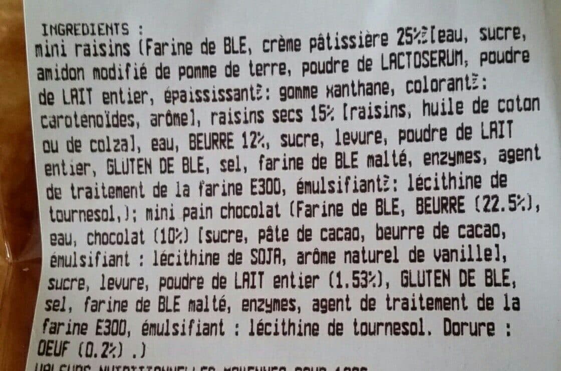 Open Food Facts Mini Viennoiseries packshot