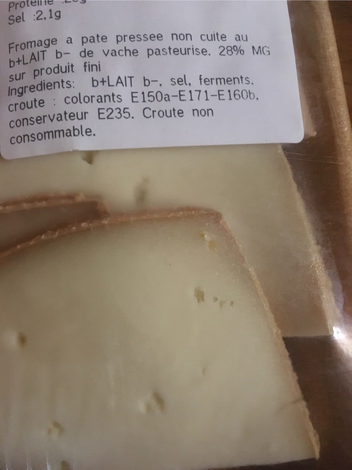 Open Food Facts Raclette Président packshot