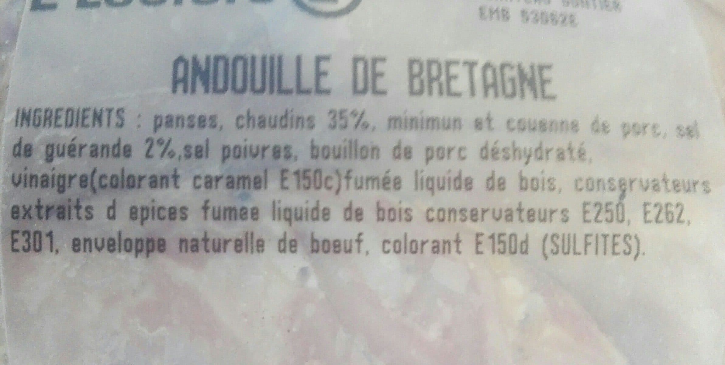 Open Food Facts Andouille de bretagne packshot