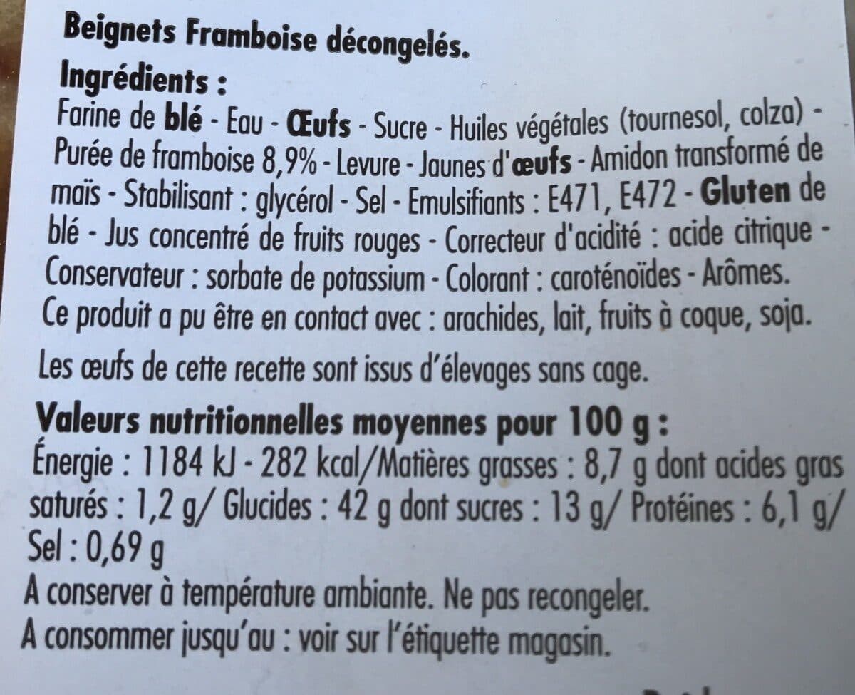 Open Food Facts Beignet framboise packshot