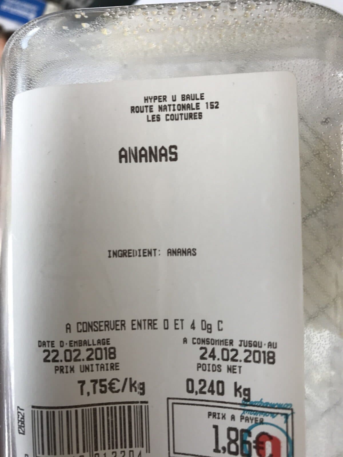U Ananas packshot
