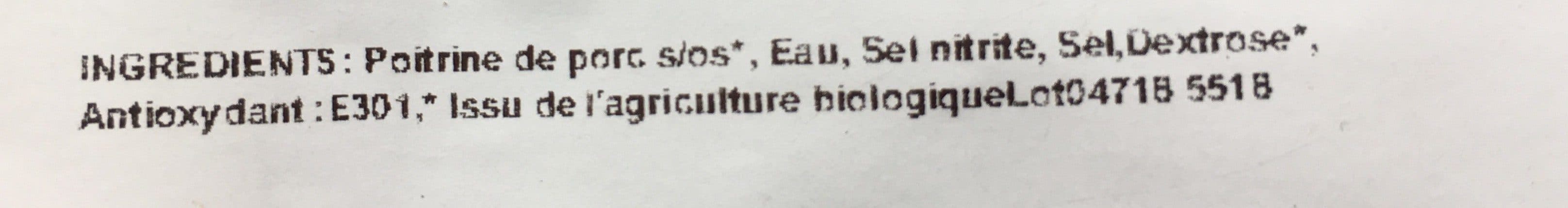 Open Food Facts Lard Salé bio packshot