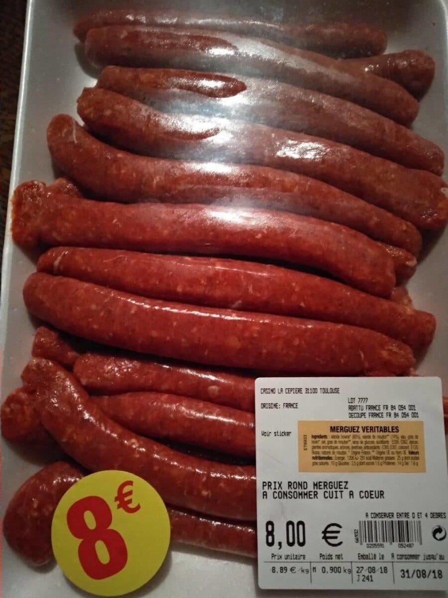 Open Food Facts Merguez Véritables packshot