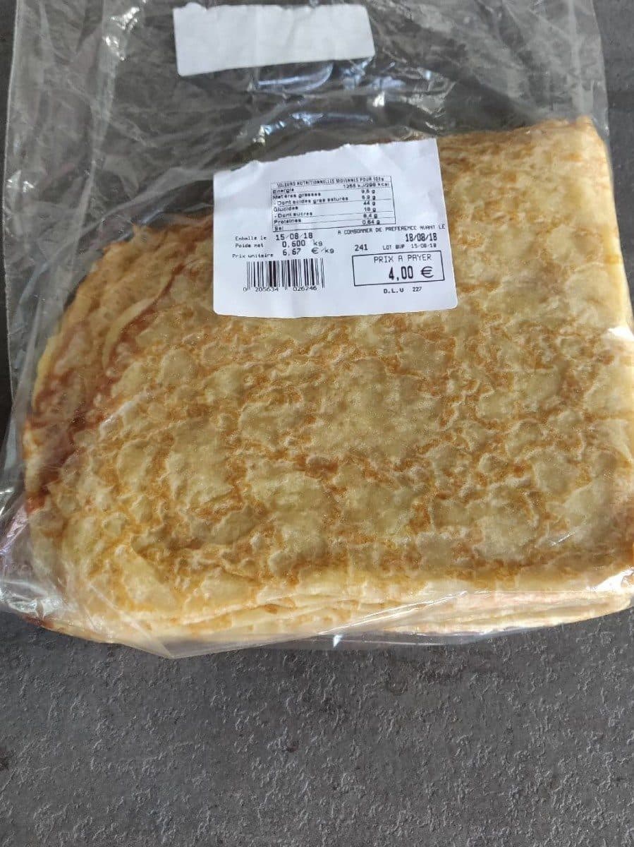 Open Food Facts Crêpes natures x12 packshot