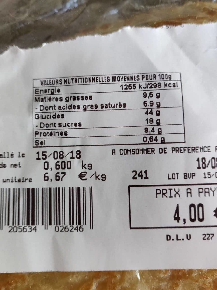 Open Food Facts Crêpes natures x12 packshot