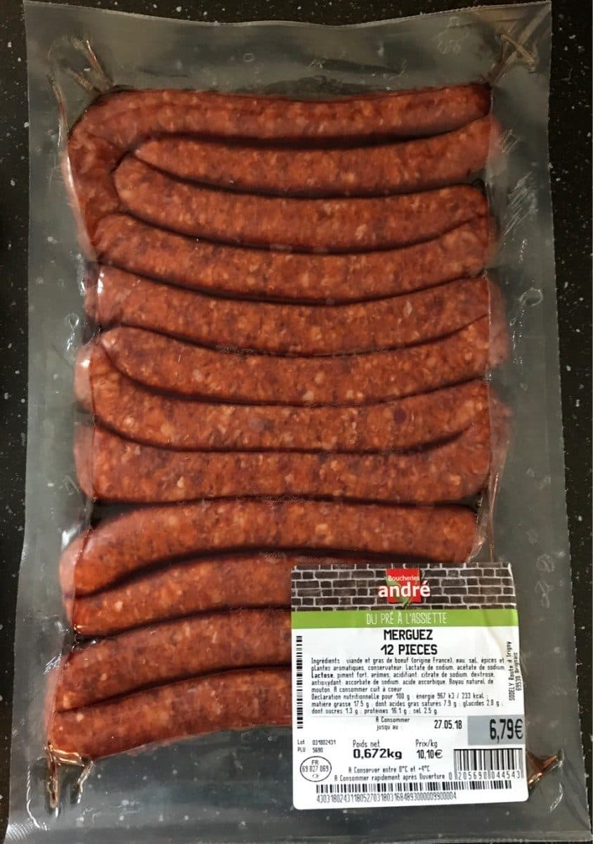 Open Food Facts Merguez packshot