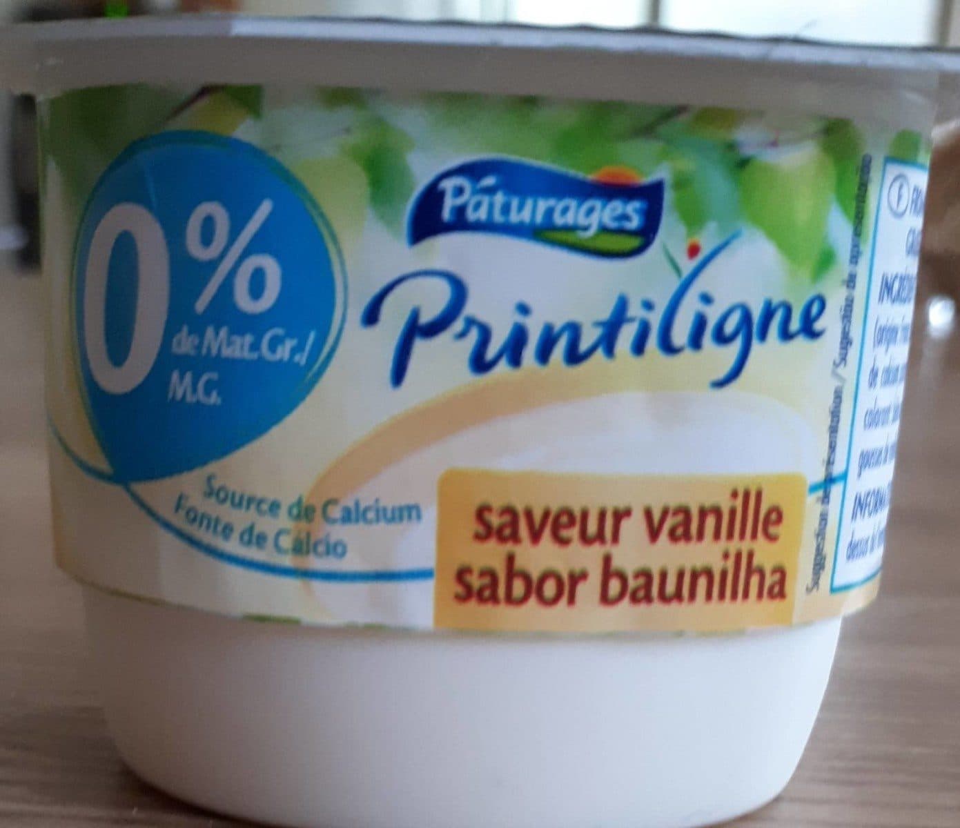 Pâturages Printiligne saveur vanille packshot