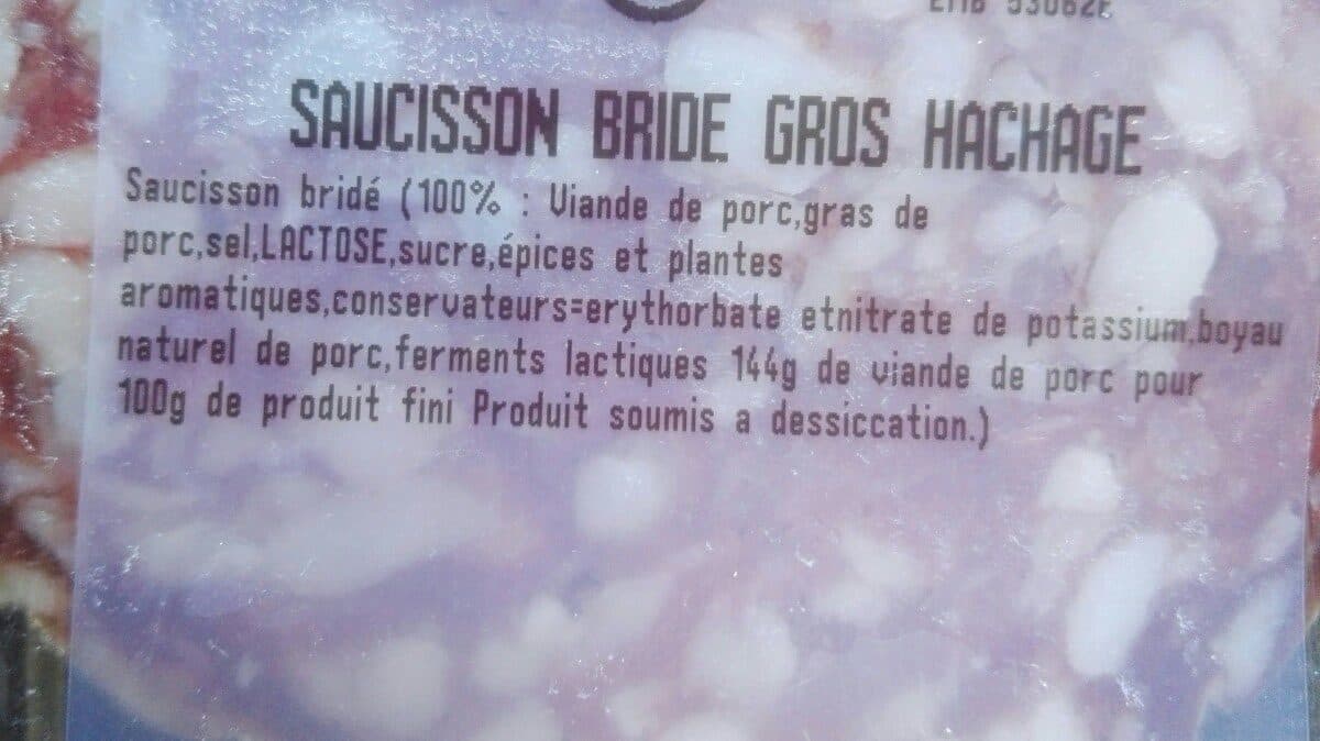 Open Food Facts Saucisson Bride Gros Hachage packshot