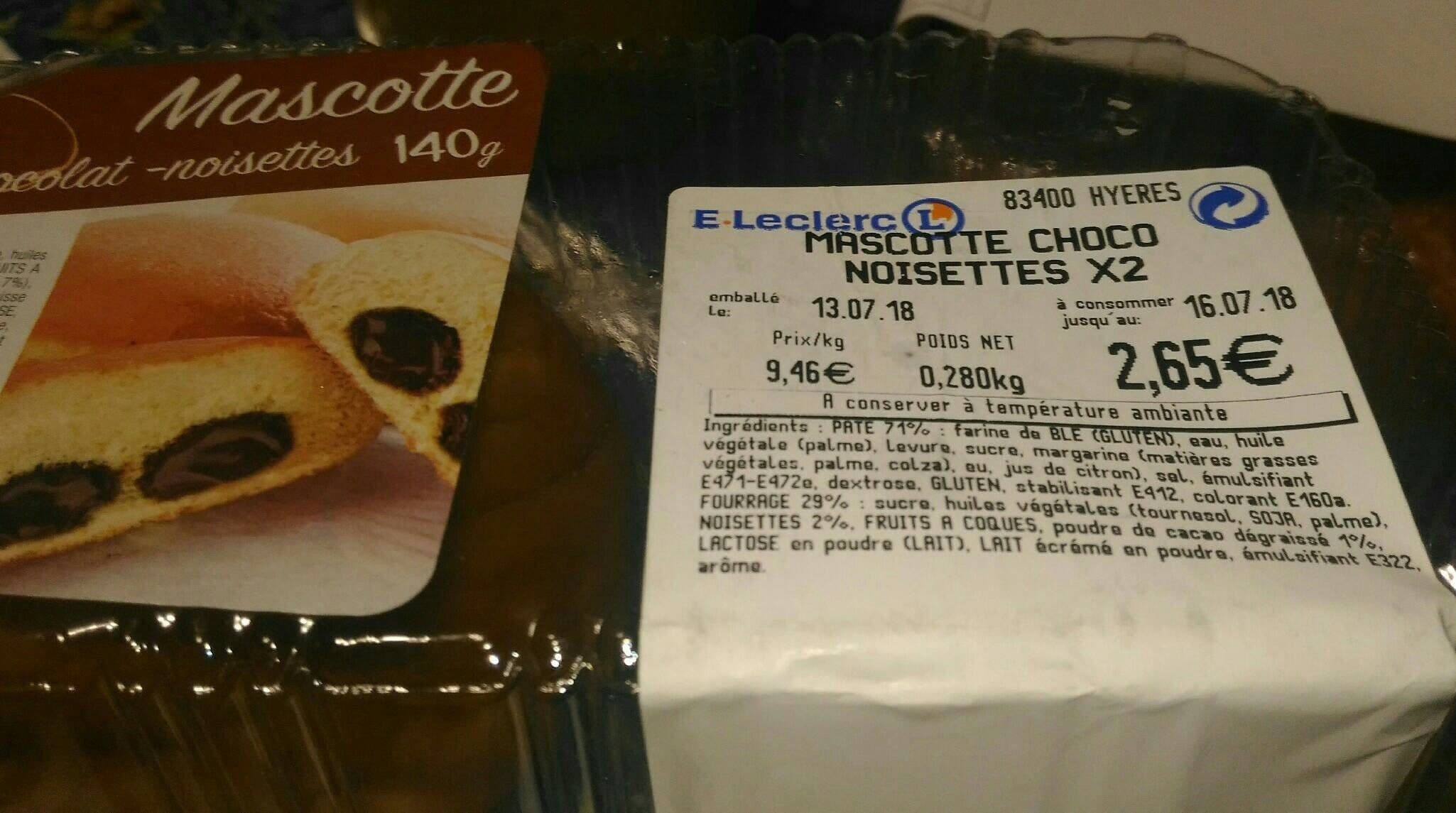 Open Food Facts Mascotte parfum chocolat-noisettes 140 g packshot