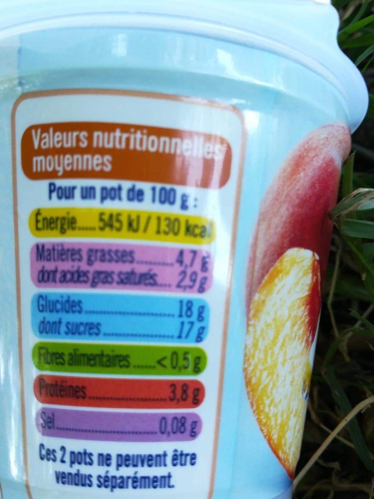 U Yaourt brassé sur lit de pêche abricot au lait de brebis packshot