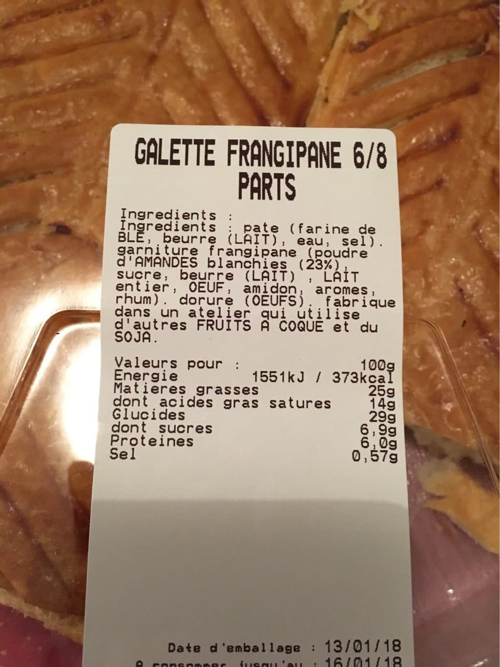 Leclerc Frangipane packshot
