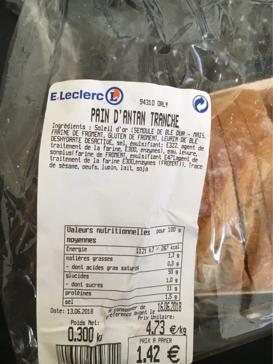 Open Food Facts Pain dantan packshot