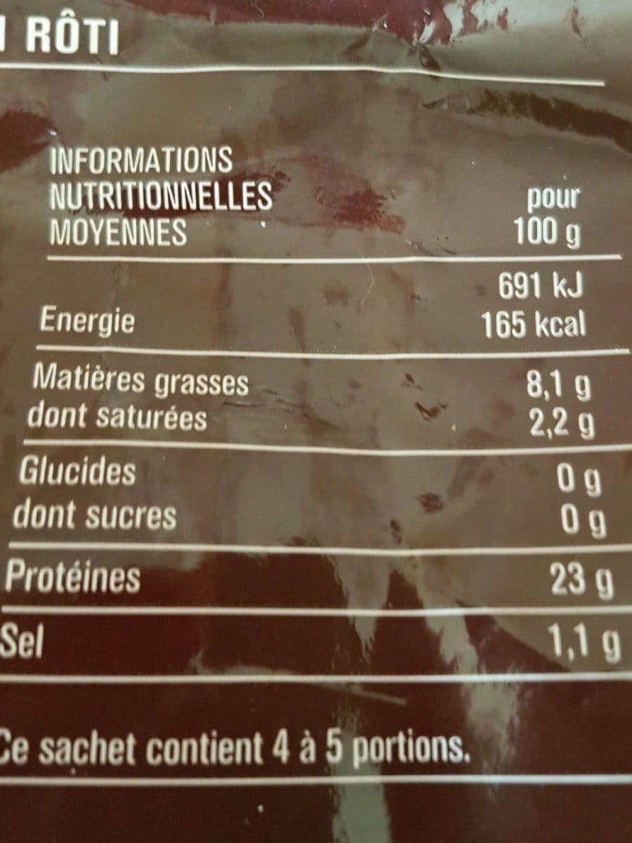 Monoprix Poulet rôti cuit à la broche packshot