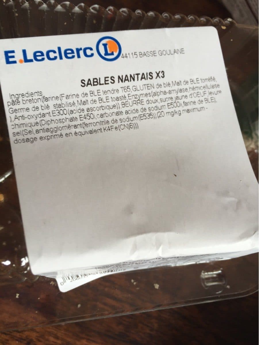 E.Leclerc Sablés nantais packshot