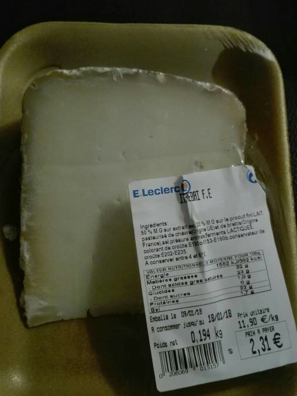 Leclerc Fromager Itchebaï packshot