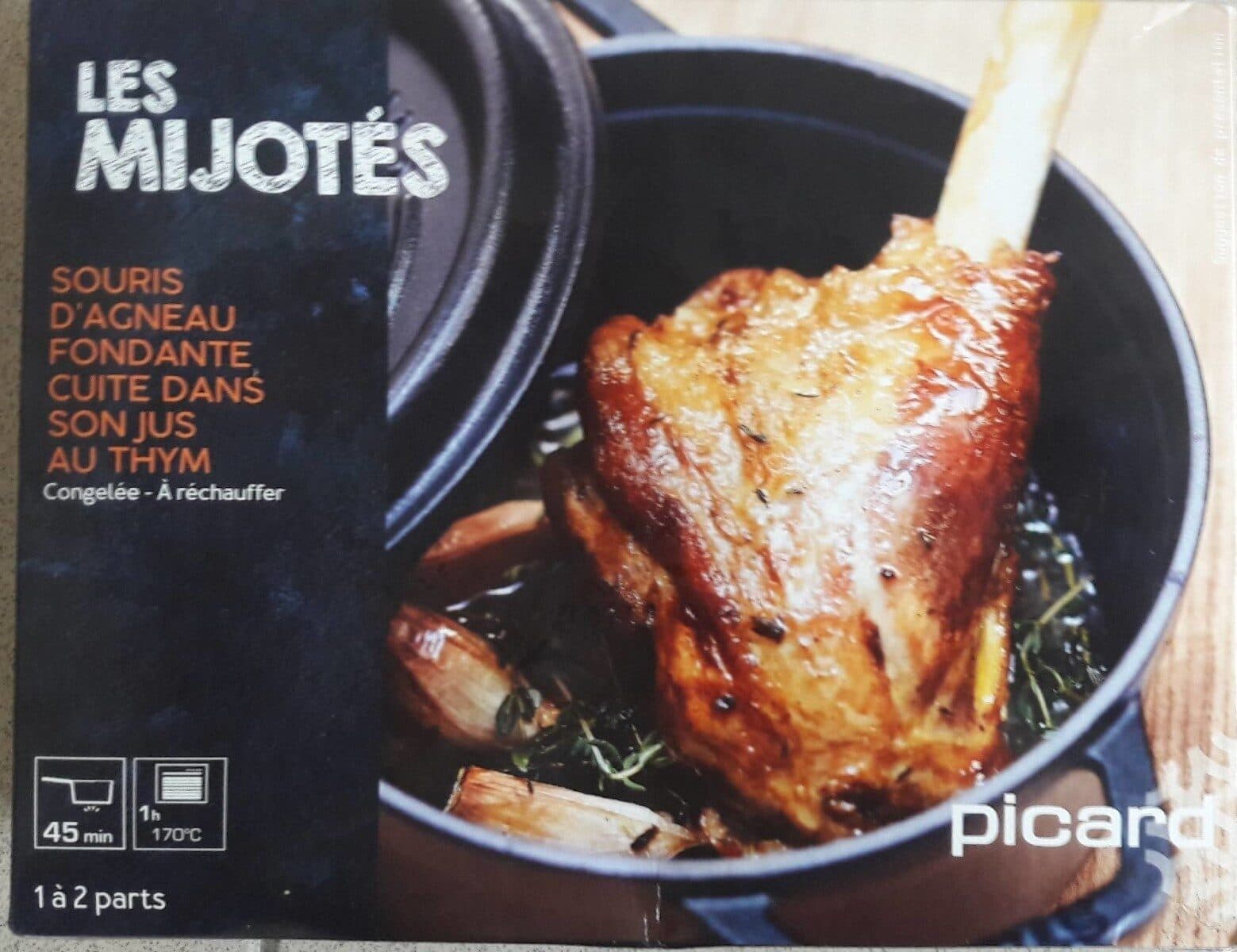 Open Food Facts Souris d'agneau fondante cuite dans son jus au thym packshot