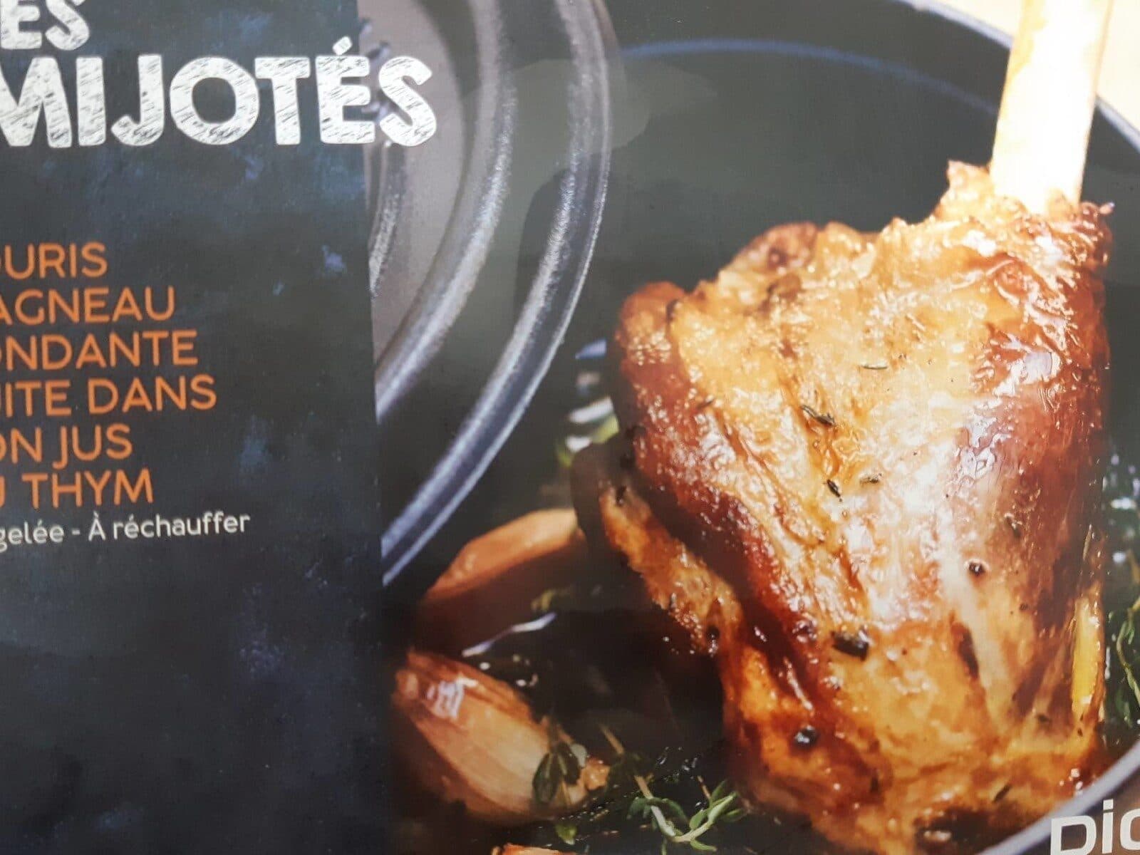 Open Food Facts Souris d agneau fondante cuite dans son jus au thim packshot